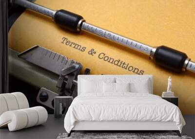 Terms and conditions Wall mural