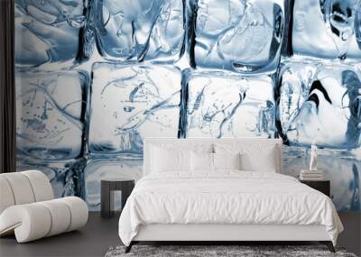 ice cubes background Wall mural