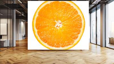 orange slice isolated on white background Wall mural