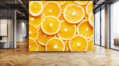 orange slices background Wall mural