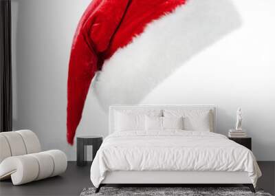 santa hat isolated on white background Wall mural