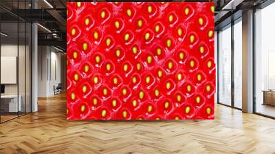 Strawberry texture Wall mural