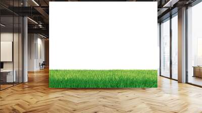 3D Green grass field background Wall mural