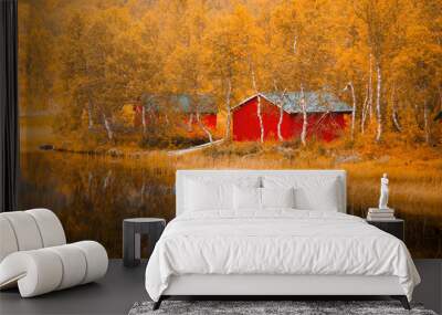 Finland. Fall scene. Wall mural