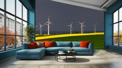 Wind power turbines Wall mural