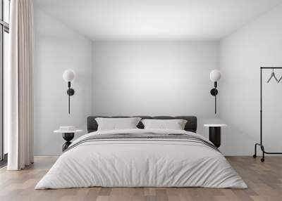 Abstract white empty room Wall mural