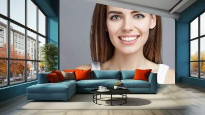 portrait of a beautiful smiling girl Wall mural