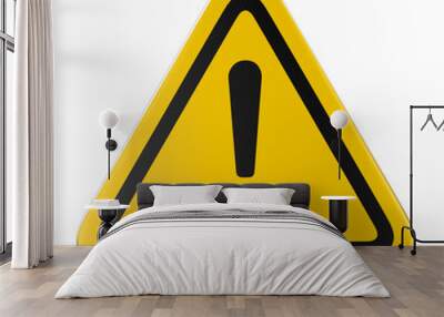 Hazard warning attention sign Wall mural