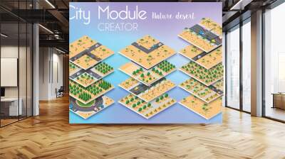 City module creator Wall mural