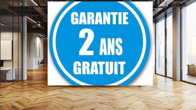 bouton garantie 2 ans gratuit Wall mural