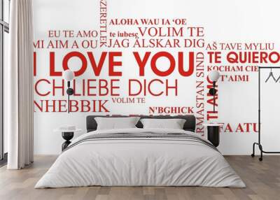 fond i love you Wall mural