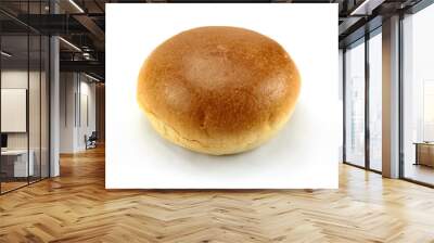 round bun on a white background Wall mural