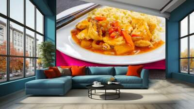 sweet and sour chicken Wall mural