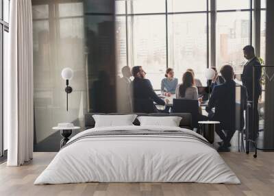 Business people working in conference room Wall mural