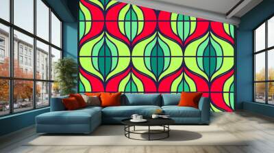 Art deco vintage pattern Wall mural