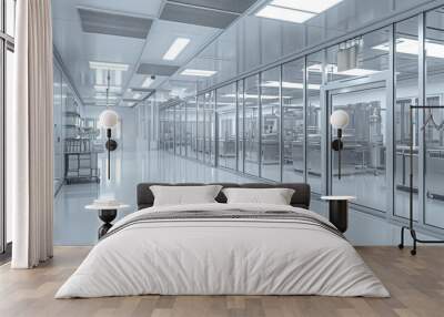 An industrial design of a pharmaceutical clean room Wall mural