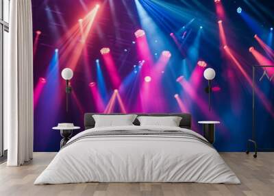 Stage Lights: A Symphony of Color and Light Wall mural