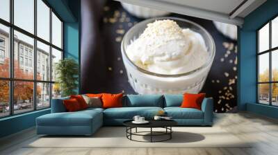 french vanilla bean ice cream with visible specks Wall mural