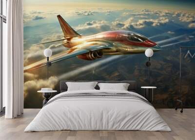 sonic boom from high-speed aerospace travel Wall mural