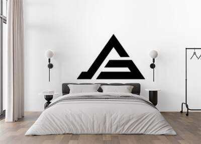 AG letter vector logo abstract Wall mural