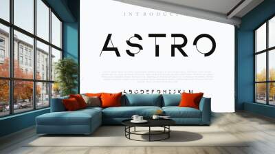 Astro modern creative minimal alphabet small letter logo design Wall mural