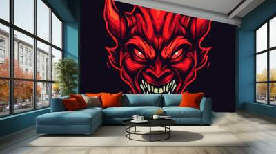 the devil head Wall mural