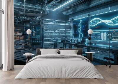 A high tech labortory UHD wallpaper Wall mural