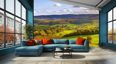 beautiful landscape of the surrey hills Wall mural