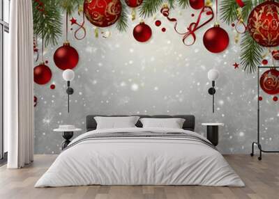 Christmas greeting card Wall mural