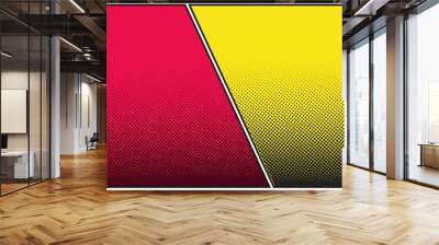 empty comic colorful template background Wall mural