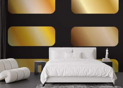 metallic gold gradients golden colour Wall mural