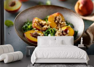 food with peach Wall mural