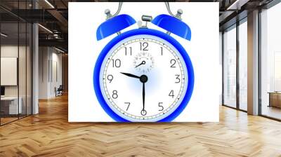 blue alarm clock Wall mural