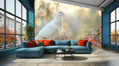 white pigeon  Wall mural