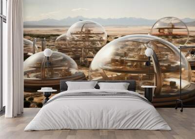 Futuristic desert aesthetics marrying dune allure with sci fi intrigue for captivating beauty Wall mural