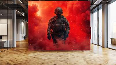 Chinese military special forces Wall mural