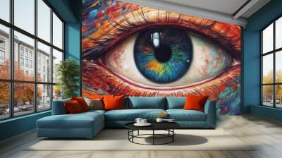 cosmic eye of god Wall mural