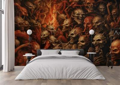 demons in hell Wall mural