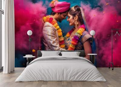 indian wedding Wall mural