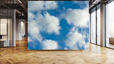 blue sky with cloud Wall mural