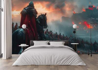 medieval knight Wall mural