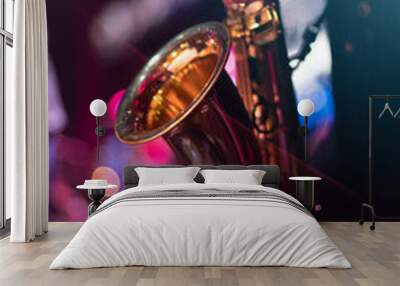 musician with saxophone Wall mural