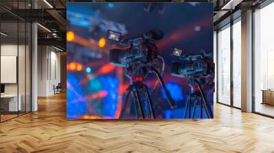 stream at a concert in a hall without spectators Wall mural