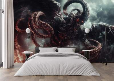 tentacle demon monster Wall mural