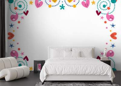 celebration fun happy frame Wall mural