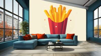 Background art that includes creative symbols and logotypes, such as isolated silhouettes of animals or ocean waves, can enhance the visual identity of a brand with a unique and contemporary styl Wall mural