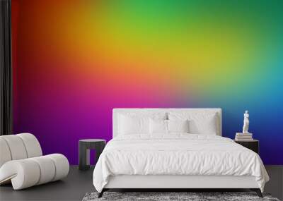 Abstract blurred gradient multicolor background  Wall mural