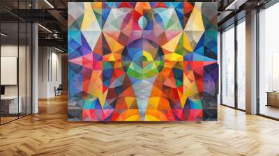 abstract geometric background Wall mural