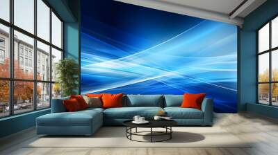 blue abstract background Wall mural