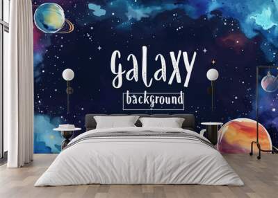 Galaxy background Wall mural